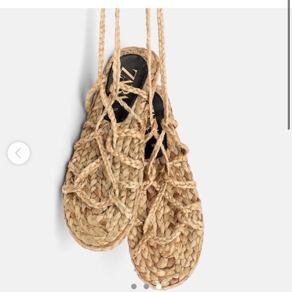 Zara rope gladiator sandals size 38 brand new - Picture 2 of 6